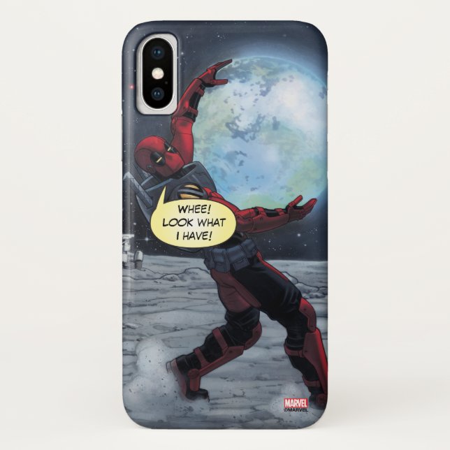 Coques Case-Mate iPhone Deadpool Tenant La Terre (Dos)