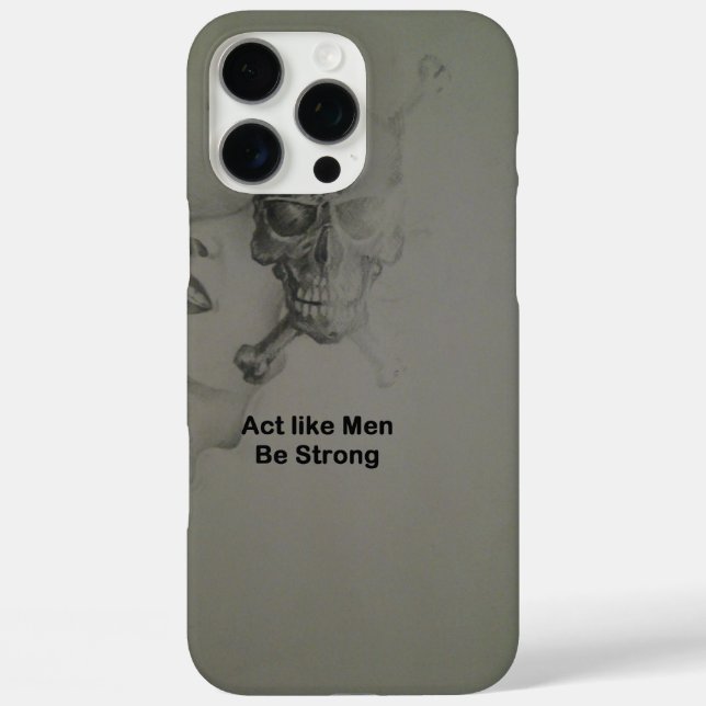 Coques Case-Mate iPhone Déclaration audacieuse : Agissez Comme Des Hommes, (Verso)