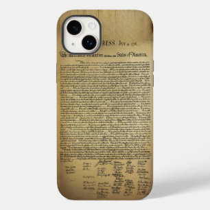 Coque Pour iPhone 14 Plus Déclaration d'indépendance vintage