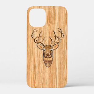 Case-Mate iPhone Case Décor blanc Tail Cerf Tête de Bois Grain