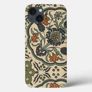 iPhone 13 Coque Décor Floral Perse Carrelage