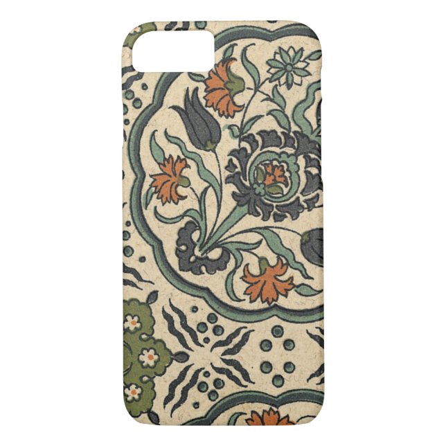 Coques Case-Mate iPhone Décor Floral Perse Carrelage (Dos)