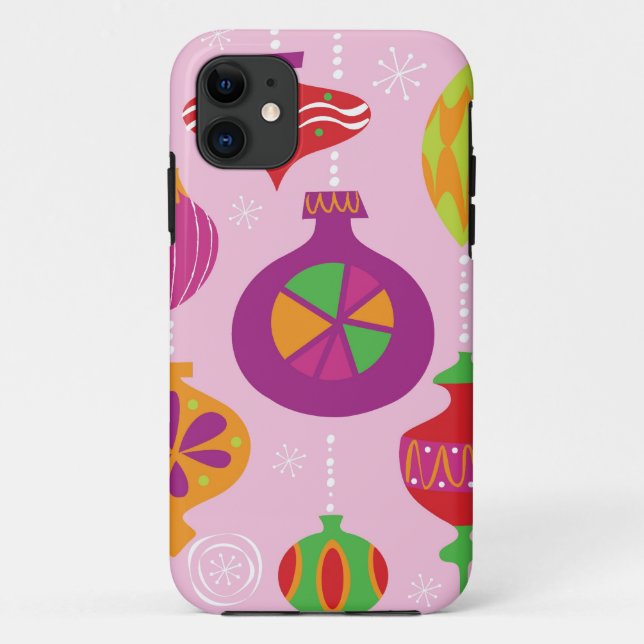 Coques Case-Mate iPhone Décoration nombreuse de Noël illustrée dans le (Dos)