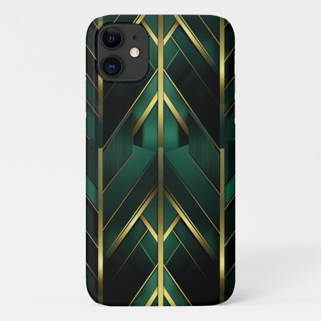 Coques Case-Mate iPhone Décoration Verte (Dos)