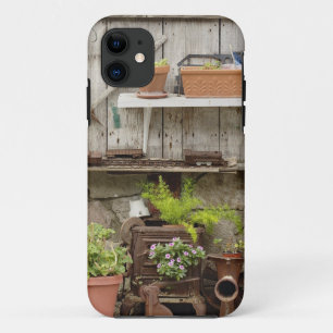 Coque iPhone 11 Décorations sur une clôture en bois, île de Catali