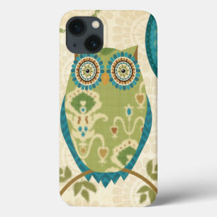 Coques Pour iPhone Decorative Owl with Circular Designs