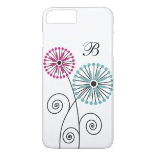 Coque Case-Mate Pour iPhone Décoré d'un monogramme floral moderne