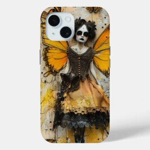 Coque Pour iPhone 15 Découpage Vintage de la fée morte