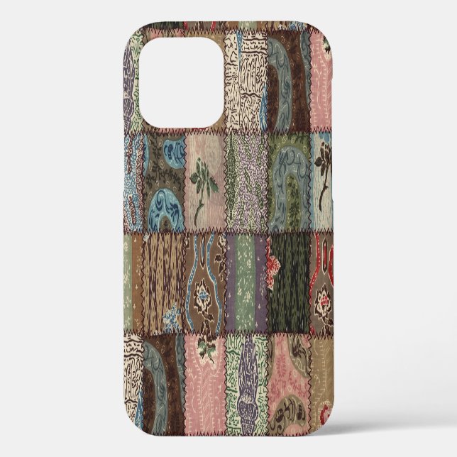 Coques Case-Mate iPhone Découpe à patchwork, texture 3D. (Verso)