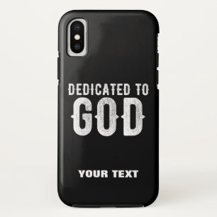 Case-Mate iPhone CASE DÉDIÉ À DIEU COOL PERSONNALISABLE TEXTE BLANC