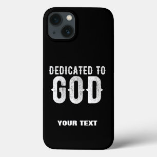 Case-Mate iPhone CASE DÉDIÉ À DIEU COOL PERSONNALISABLE TEXTE BLANC