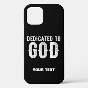 Case-Mate iPhone CASE DÉDIÉ À DIEU COOL PERSONNALISABLE TEXTE BLANC