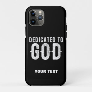 Case-Mate iPhone CASE DÉDIÉ À DIEU COOL PERSONNALISABLE TEXTE BLANC