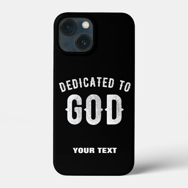COQUES Case-Mate iPhone DÉDIÉ À DIEU PERSONNALISABLE COOL TEXTE BLANC (Verso)