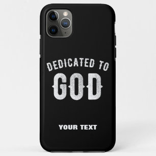 Case-Mate iPhone CASE DÉDIÉ À DIEU PERSONNALISABLE COOL TEXTE BLANC