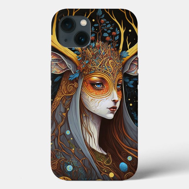 Coques Case-Mate iPhone Deer Lady Imaginaire Art (Verso)