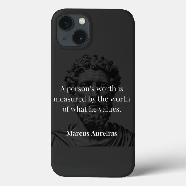 Coques Case-Mate iPhone Définir une valeur : Marcus Aurelius sur les valeu (Verso)