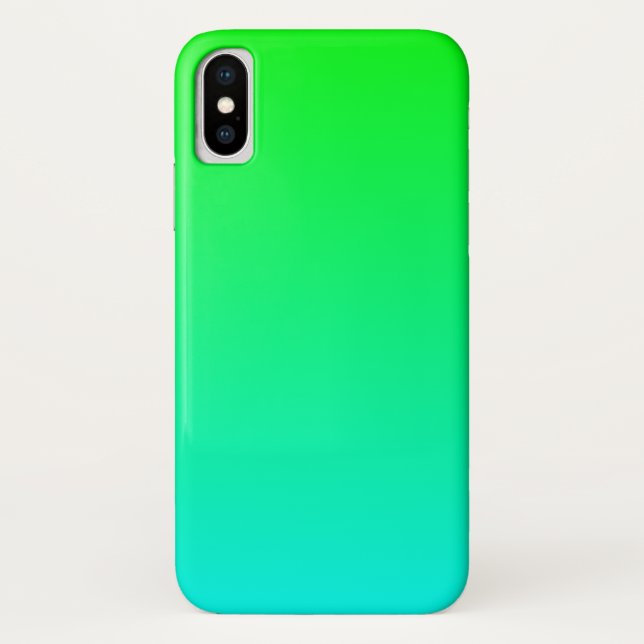 Coques Case-Mate iPhone Dégradé de la chaux d'Aqua (Dos)