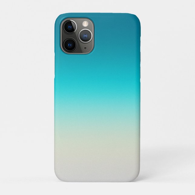 Coques Case-Mate iPhone Dégradé de sarcelle moderne ombré (Dos)