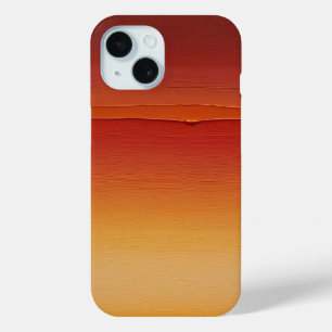 Coque Pour iPhone 15 dégradé de touches rouge orange et jaune
