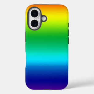 Coque Pour iPhone 16 Dégradé multicolore arc-en-ciel