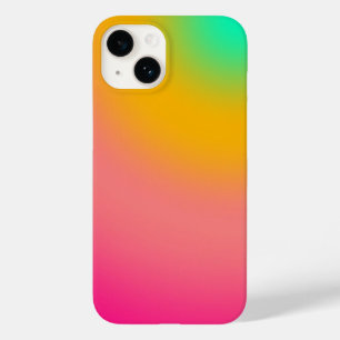 Coque Pour iPhone 14 Dégradé Néon Coucher de Soleil