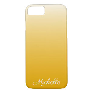 Coque iPhone 7 dégradé personnalisé ombre jaune