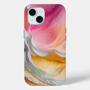 Coque Pour iPhone 15 Dégradé vif du papier sur blanc