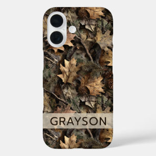 Coque Pour iPhone 16 Déguisement Feuilles d'Automne Personnalisé