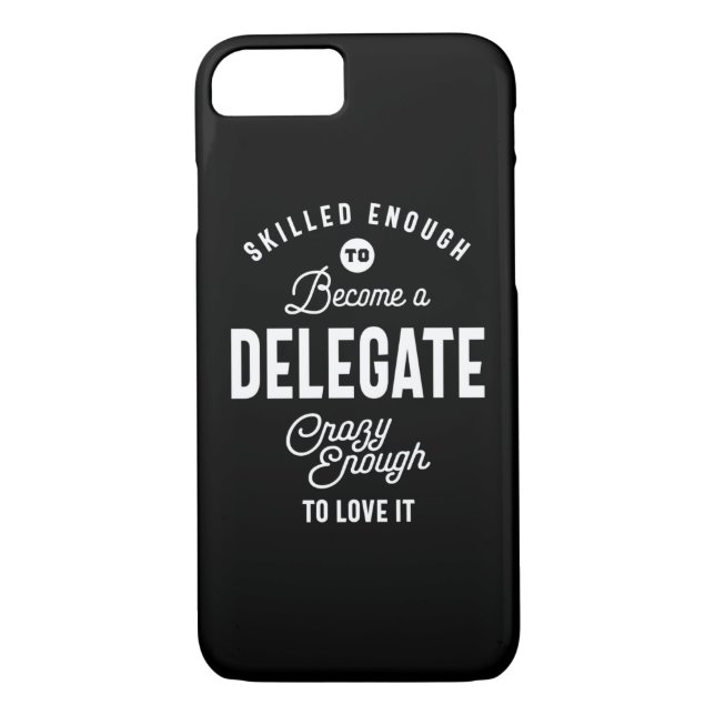 Coques Case-Mate iPhone Délégué Titre de l'emploi Tee Gift Mens Femme (Dos)