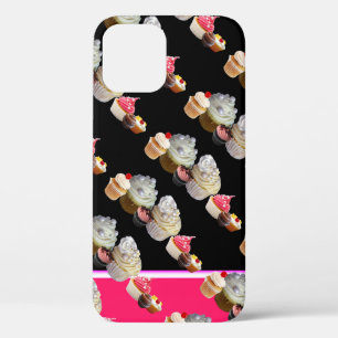 Etui iPhone Case-Mate DÉLICIEUX CUPCAKES DESERT SHOP, Rose, Fuchsia Blan