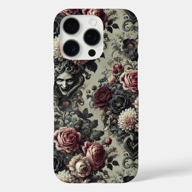 Coques Case-Mate iPhone 🩸 Dellamorte Dellamore - Design Floral gothique (Verso)