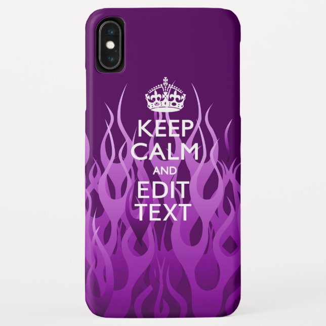 Coques Case-Mate iPhone Demandez à votre texte de garder le calme sur les  (Dos)