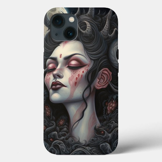 Coques Case-Mate iPhone Demon Woman Queen Dark Imaginaire Art (Verso)