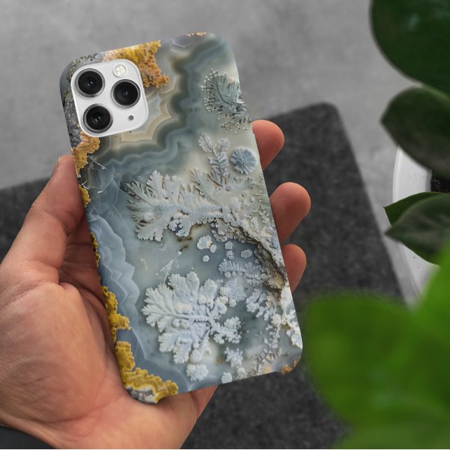 Coques Case-Mate iPhone Dendrite Crystals Stone Macro Photographie (Créateur téléchargé)