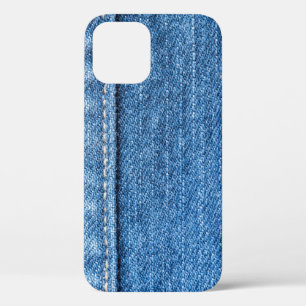 Case-Mate iPhone Case Dénim Bleu : Jeans Classique Texture.