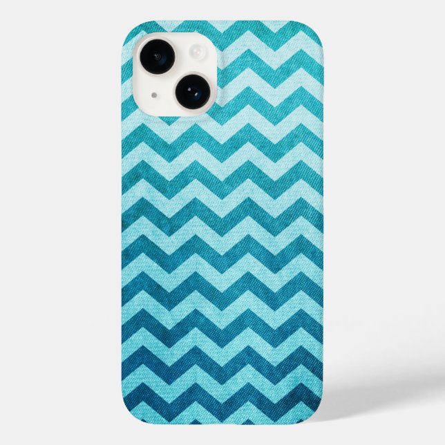 Coques Case-Mate iPhone Denim Chevron par Shirley Taylor (Verso)