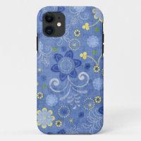 Denim floral