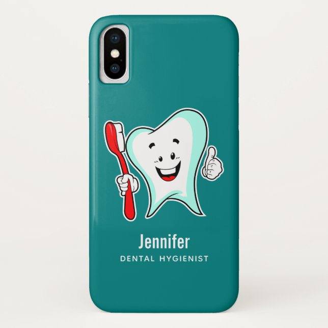 Coques Case-Mate iPhone Dental Care Happy Tooth (Dos)