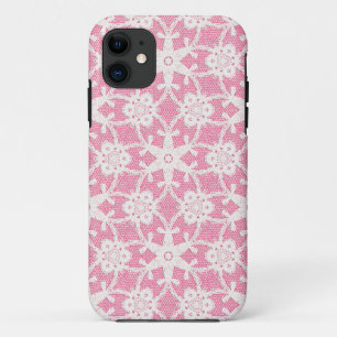 Case-Mate iPhone Case Dentelle antique - blanc et rose rose