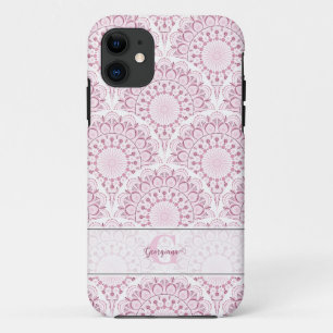 Case-Mate iPhone Case Dentelle de Confetti Rose Art Déco personnalisée M