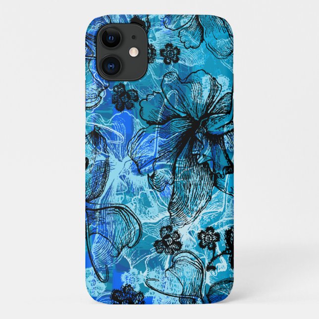 Coques Case-Mate iPhone Dentelle hawaïenne de Wahine Turquoise (Dos)