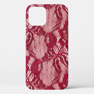 Case-Mate iPhone Case Dentelle rouge : textile jacquard élastique.