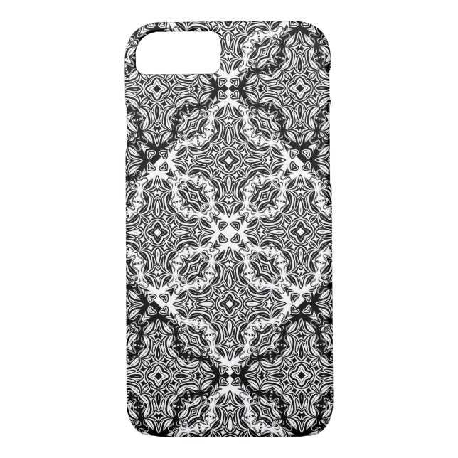 Coques Case-Mate iPhone Dentelle sans couture roses romantique rétro vinta (Dos)