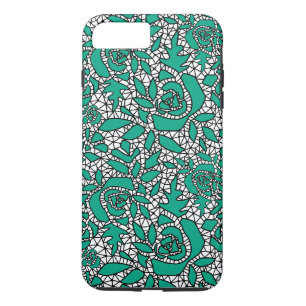 Case-Mate iPhone Case Dentelle sans couture roses romantique rétro vinta