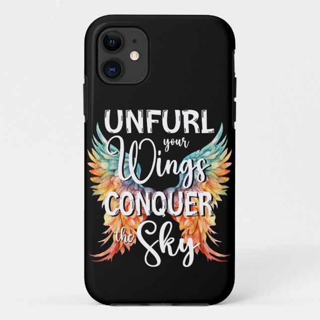 Coques Case-Mate iPhone Déployez vos ailes conquérir le ciel, coloré (Dos)