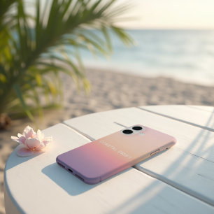 Coque Pour iPhone 16 Dérive côtière - Pastel Sunset Gradient