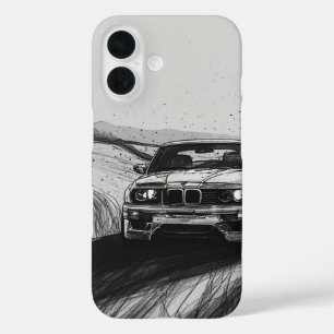 Coque Pour iPhone 16 Dérive Iconique : Esquisse E30