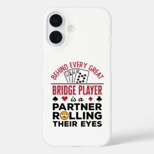 Coque Pour iPhone 16 Derrière chaque grand joueur de pont drôle dire dr