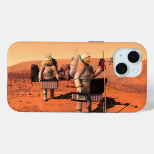 Coque Pour iPhone 15 Des Astronautes Mettent En Place Du Matériel Météo